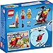 LEGO City Fire Helicopter Toy 60318 for Preschool Kids, Boys and Girls 4 Plus Years Old, with Firefighter Minifigure & Starter Brick