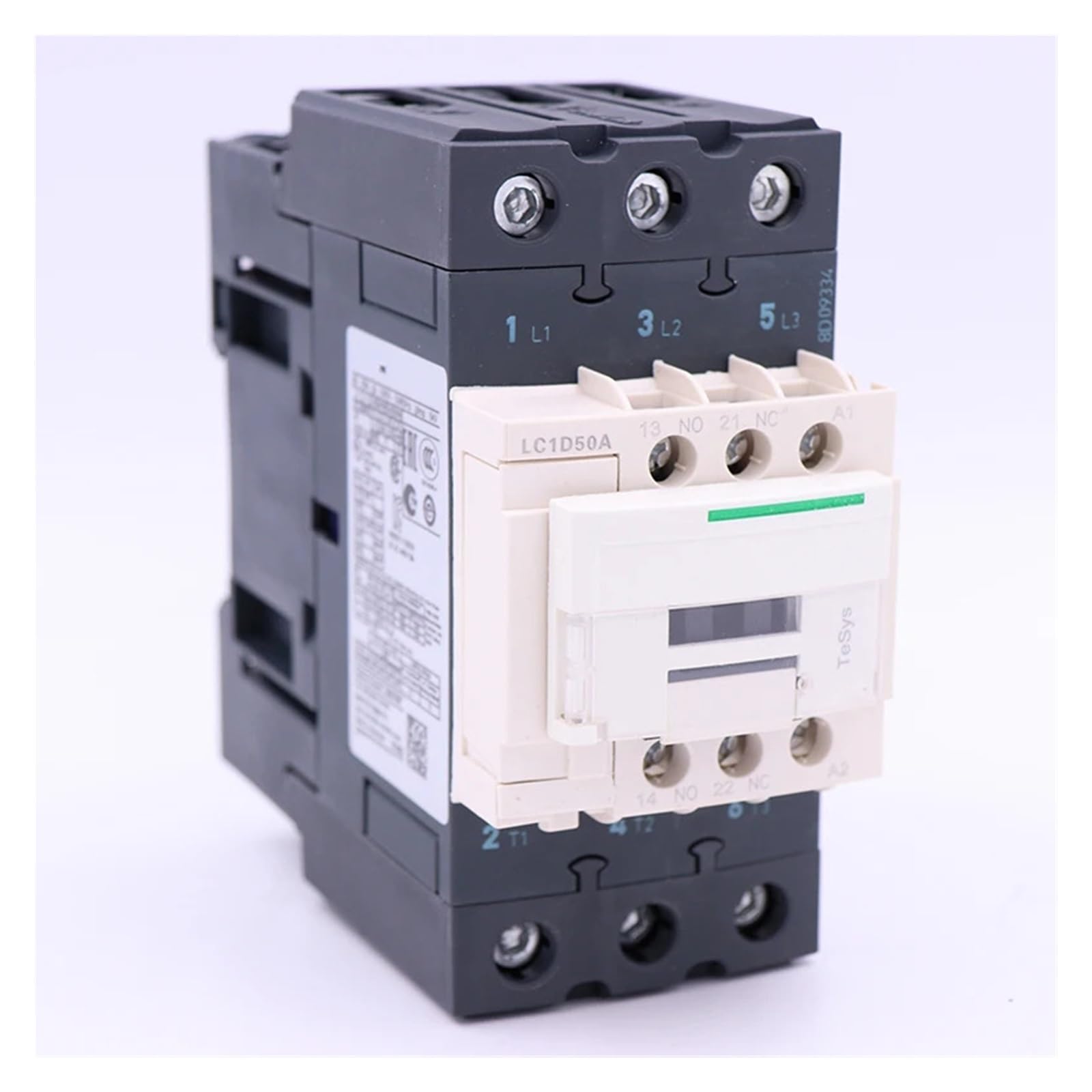 HUUOQIWY LC1D50AR7 AC electromagnetic contactor 3P 3NO LC1-D50AR7 50A 440V AC Coil