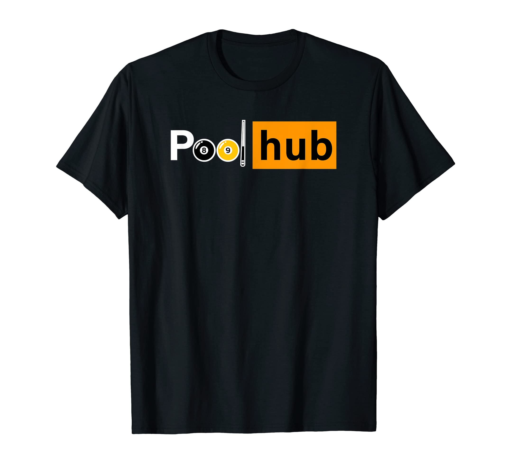 Funny Billiards Game - Pool Hub - Billiard Balls & Cue Stick T-Shirt