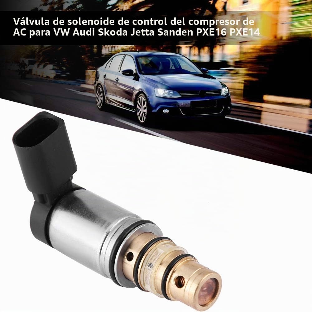 Válvula solenoide de control de CA para Sanden PXE16, PXE14, compatible con 1K0260859F, 1K0820803E, 1K0820803F, 1K0820803G, 1K0820803H, 1K0820803J