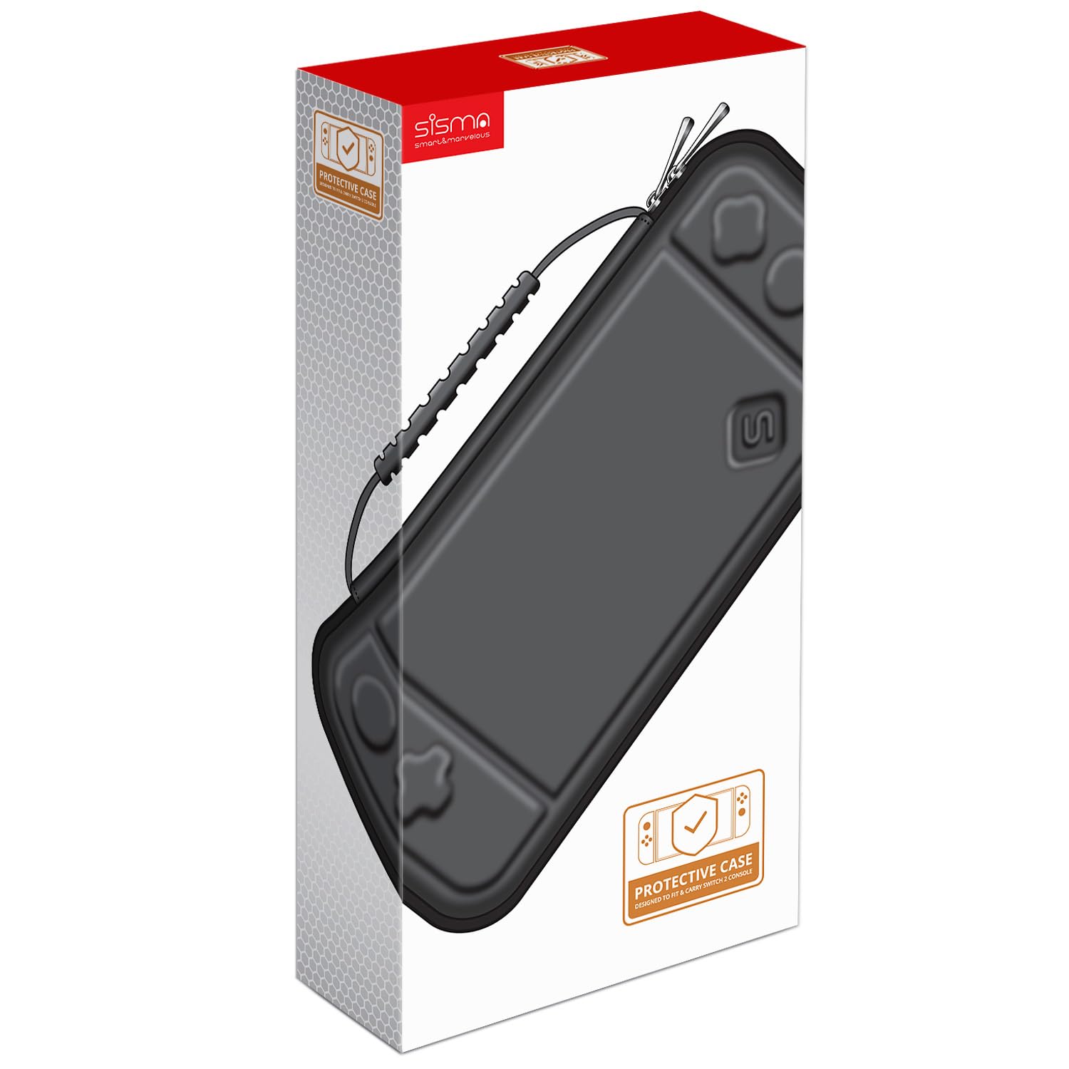 sisma Slim Carrying Case Compatible with Nintendo Switch 2, Hard Shell Protection Portable Travel Protective Case Accessories Storage & 12 Game Card Holders, Blue - Image 6