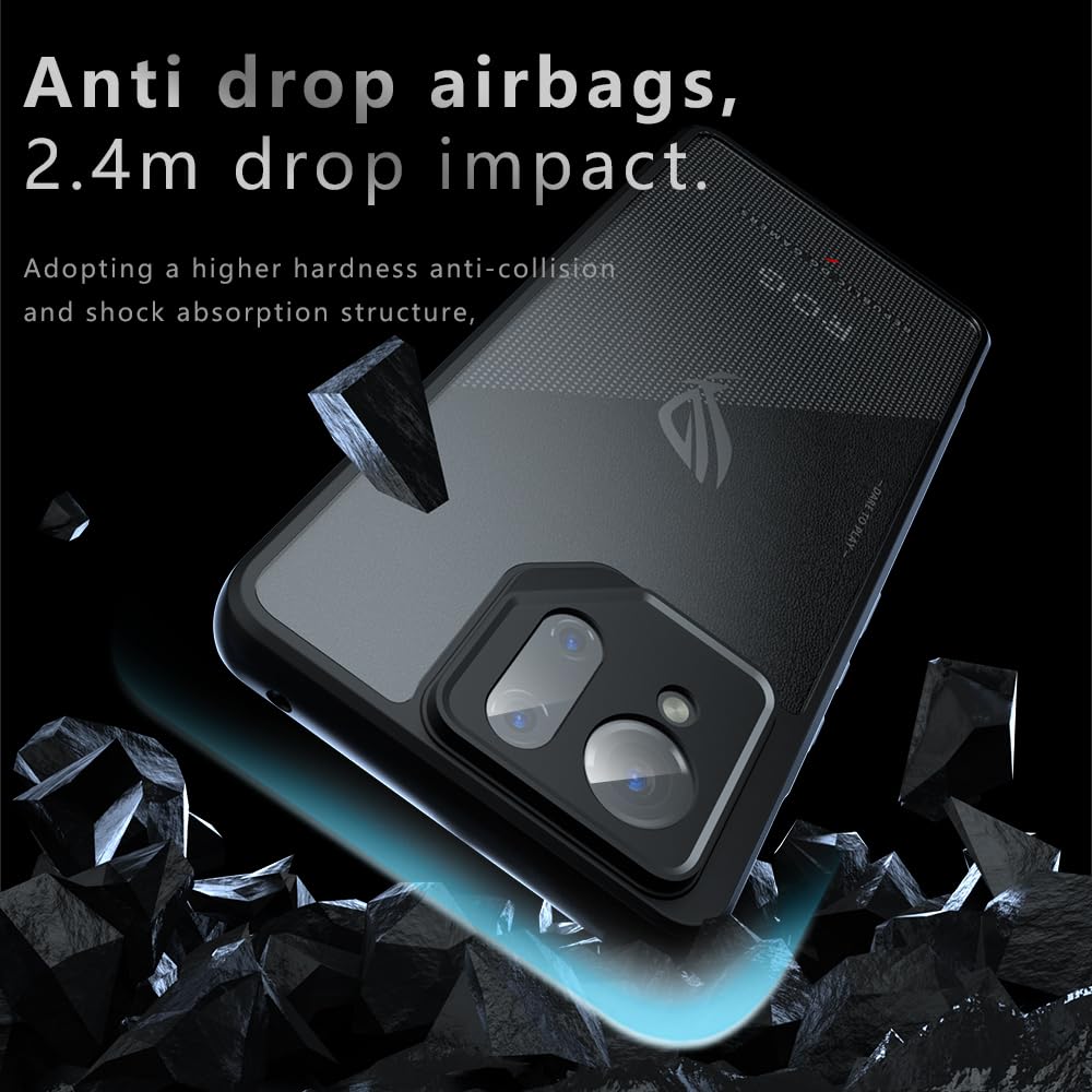 Case Compatible With Asus ROG Phone 9/9 Pro, Shockproof, Non-slip, Scratch-resistant, Anti-fingerprint Bumper Protective Case, Case Compatible With