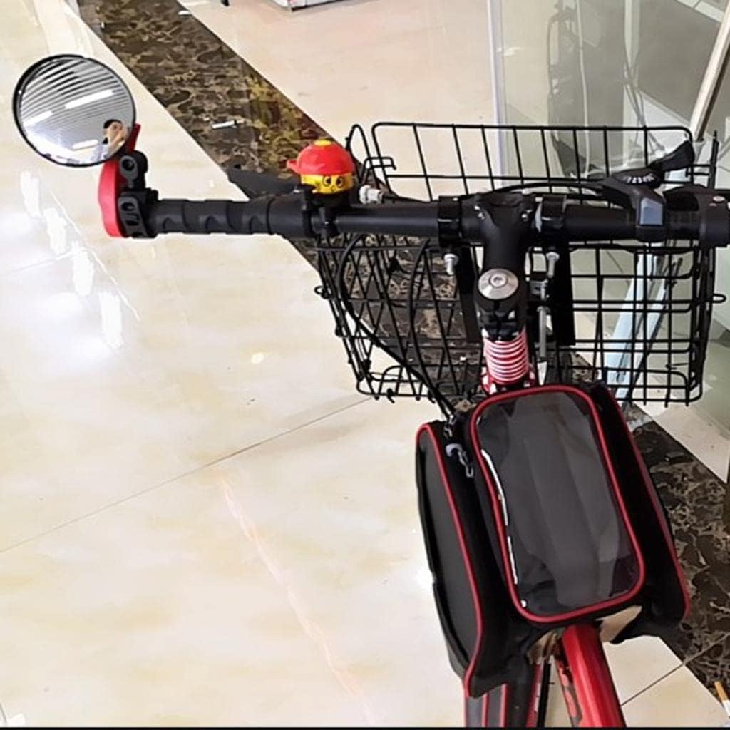 Calandis Adjustable Bike Handlebar Rear View Mirror Bicycle Bar End Mirrors Circle M