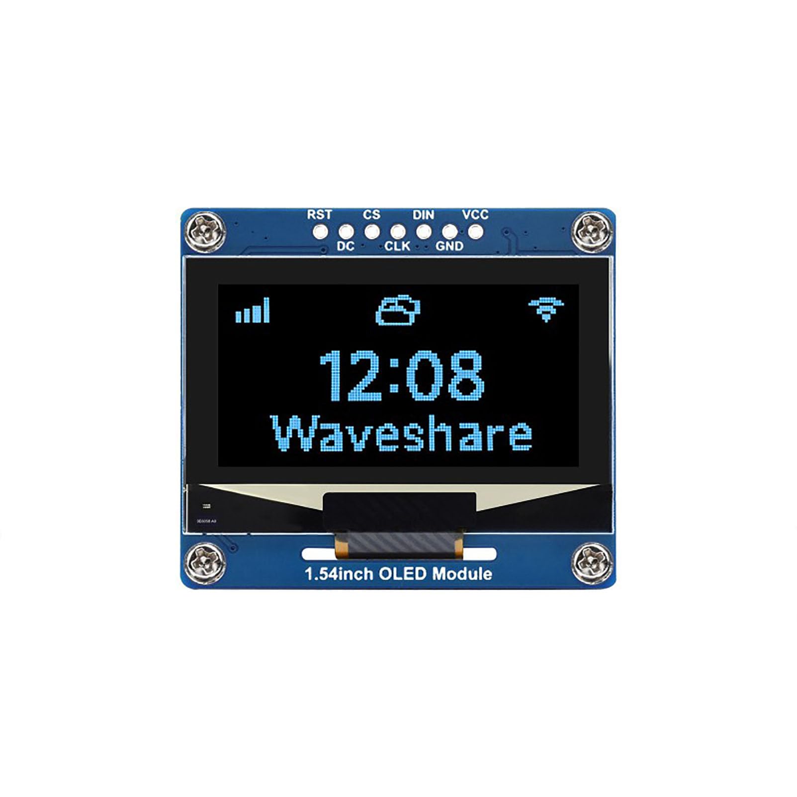 Coolwell 1.54 Inch OLED Display Module for Raspberry Pi 4B+ 4B 3B+ 3B 2B+ Zero W WH 2W for Arduino Jetson Nano STM32 128×64 Resolution Blue Display Color-image-20