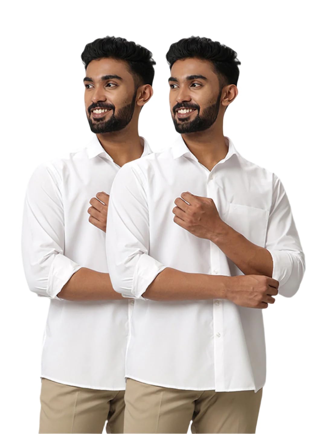 Twinning Full Sleeves Shirt Shirts 2 Pcs Combo - F42-image-15