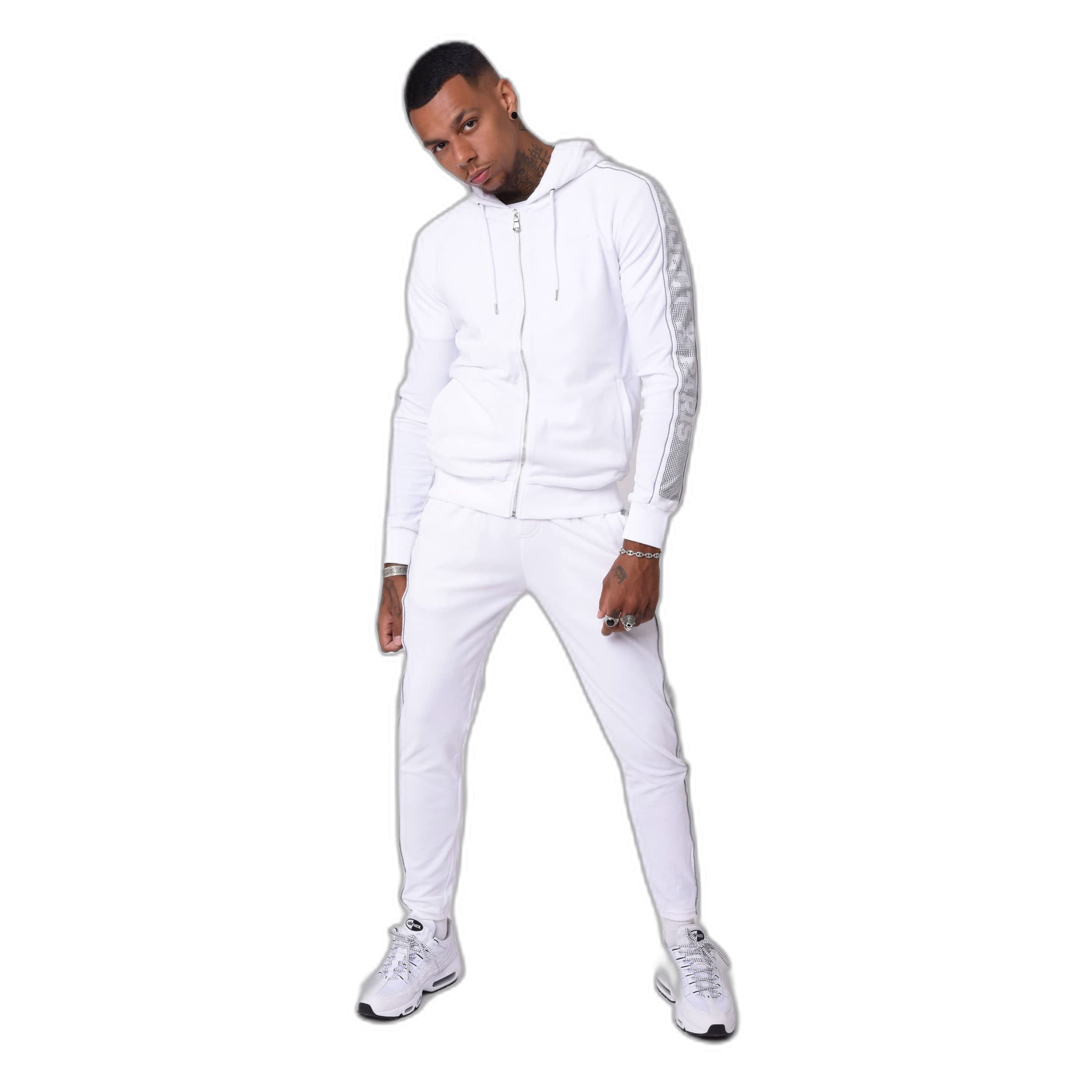 Project X Paris Veste à capuche bande logo strass