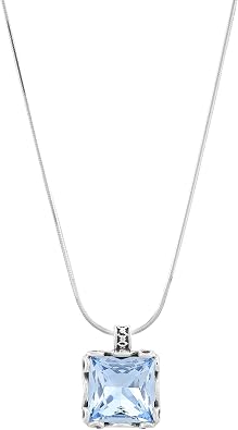 Silpada Cooling Effects Sterling Silver Blue Crystal Pendant Necklace, 18 inches