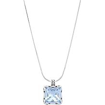 Silpada Cooling Effects Sterling Silver Blue Crystal Pendant Necklace, 18 inches