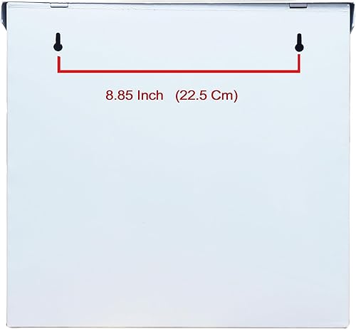 Miniatura 9 de NACH Baxter Buzón de paquete de alta capacidad, buzones de pared para exteriores, buzón de metal galvanizado resistente a la corrosión, buzón