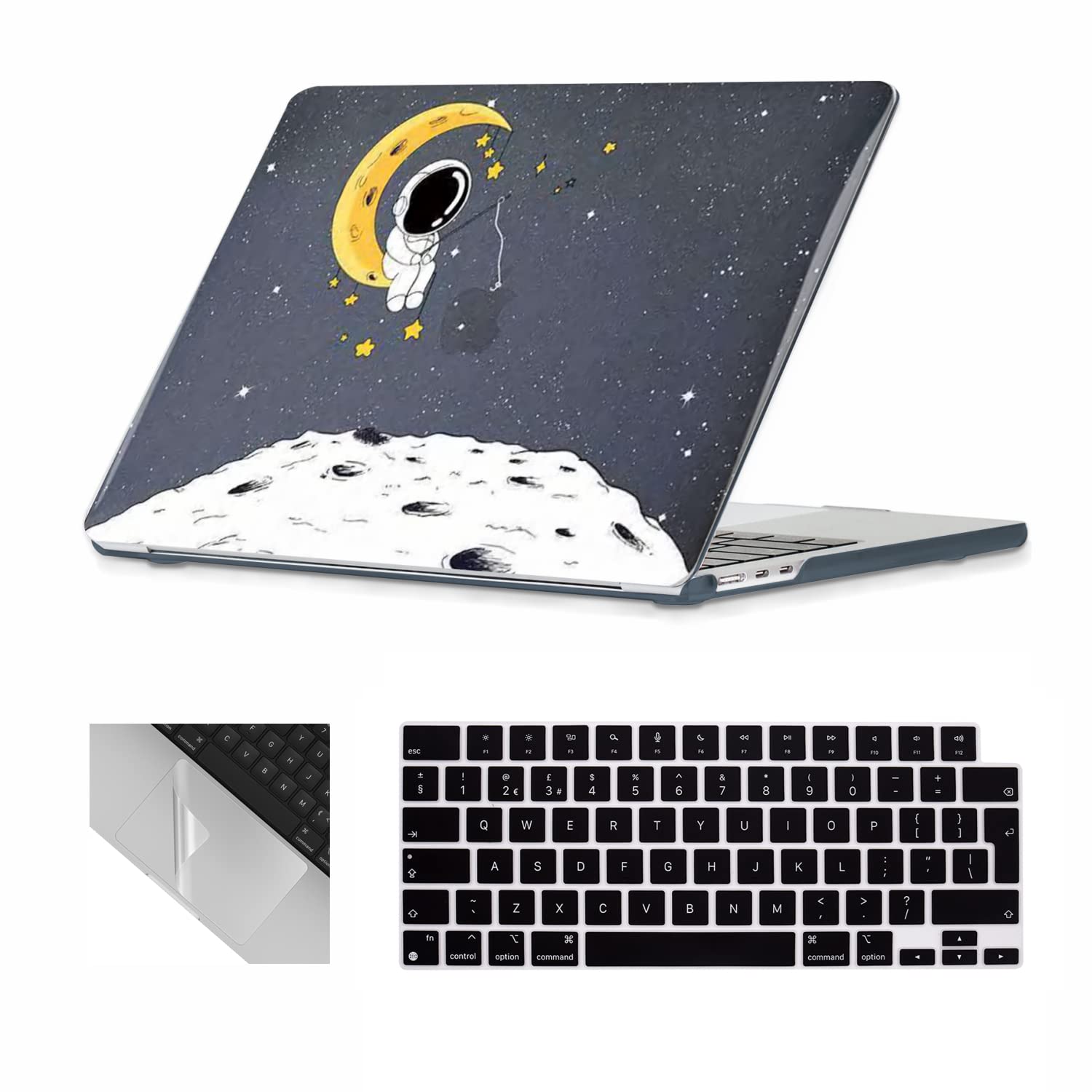 Se7enline Compatible with 13.6 MacBook Air Case M2 M3/M4 2022-2025 for Mac Air 13.6-inch A2681/A3113/A3240 Laptop Hard Shell Case with Keyboard Protective Cover & Trackpad Protector, Colorful Floret — view 17