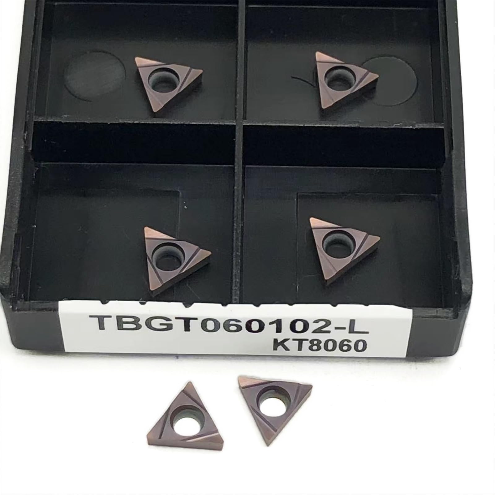 10 Pièces TPGH080202 TPGH090202 TPGH110302L TBGH060102-L KT8060 Plaquettes Carbure Cermet Outils D'alésage Outil De Tournage Plaquettes de Carbure CNC(TBGT060102-L KT8060)