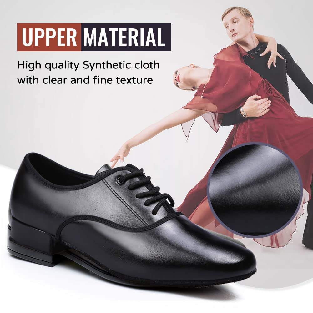 Zapatos de Baile Latino Hombre Moderno de tacón bajo Tango a Salsa práctic de salón Zapatos de Baile,Model-LHD401