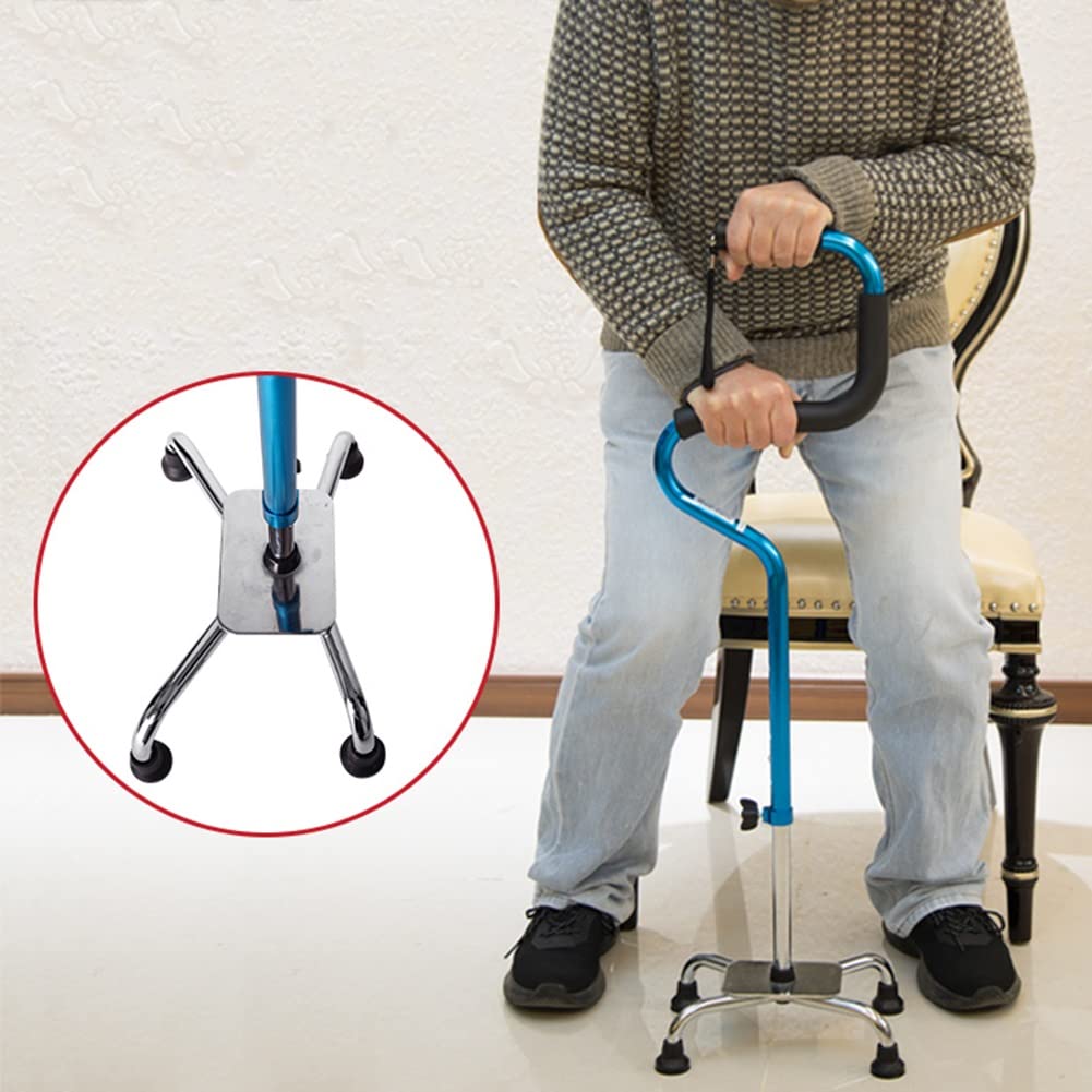 Muletas de antebrazo ajustables para adultos, muletas ergonómicas ajustables para caminar, soporta hasta 300 libras, para hombres y mujeres