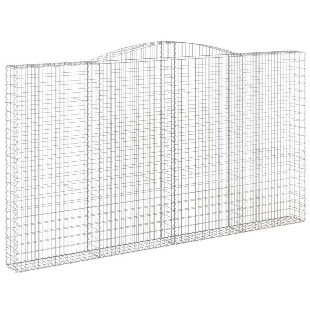 Juego de 9 paredes de gaviones (400 x 30 x 240 cm, galvanizadas)