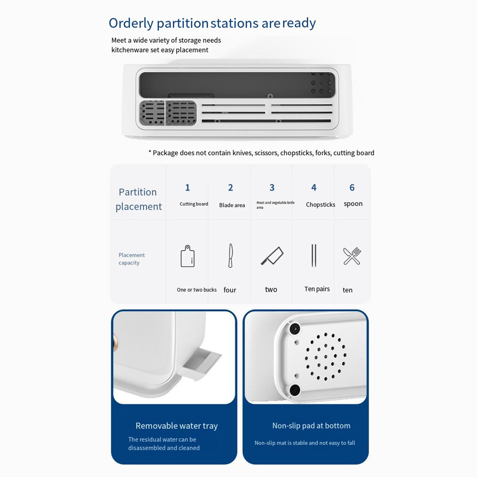Portacuchillas esterilizador multifuncional de pared UV con cuchillo de secado y máquina esterilizadora y de almacenamiento de palillos,Grey