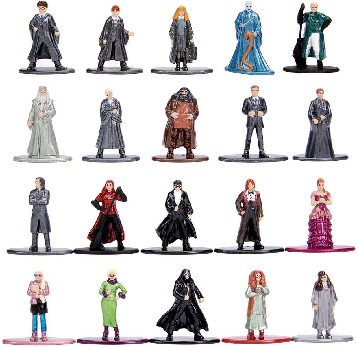 Dickie Toys Jada - 253185000 - Harry Potter Figurines - Set of 20 Metal Characters - 4 cm