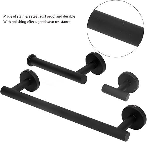 Miniatura 5 de Toallero de acero inoxidable, bordes más suaves, toallero a prueba de óxido, almacenamiento ordenado, toallero duradero para baño, cocina,