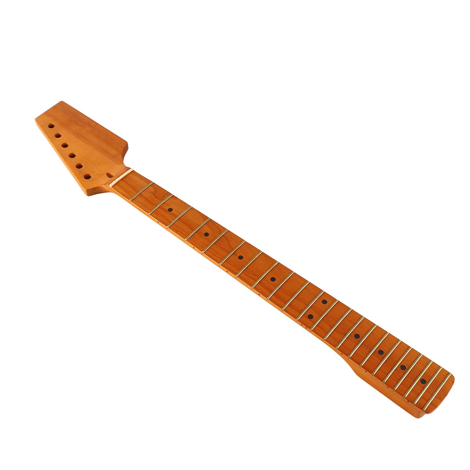 Wymiana gryfu gitary elektrycznej dla ST |Głowa półtonowa i pieczony klon/palisander |Odporna na warunki atmosferyczne aktualizacja DIY do gitar elektrycznych (GS70)