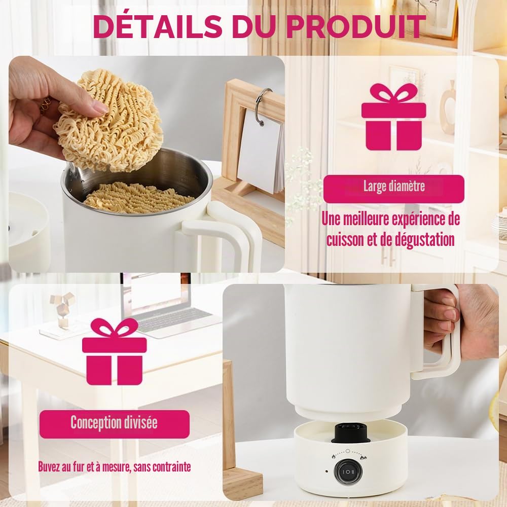 BIZOI Kit Fondoir Cire Bougie Electrique, Machine de Fonte Cire Bougie, 800ml Fondeur de cires pour la Fabrication de Bougies Inclut Thermomètre, Mèches, Autocollants, Supports et Cuillère de Mélange