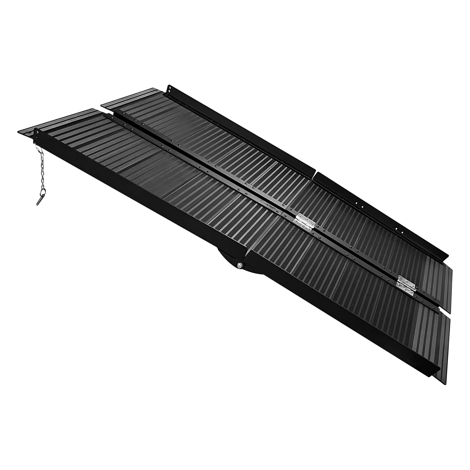 Rampa Plegable Resistente De Aluminio, Superficie Antideslizante, Acceso Fácil para Silla De Ruedas, Umbrales y Escalones. Portátil, Duradera, Herramienta Manual.