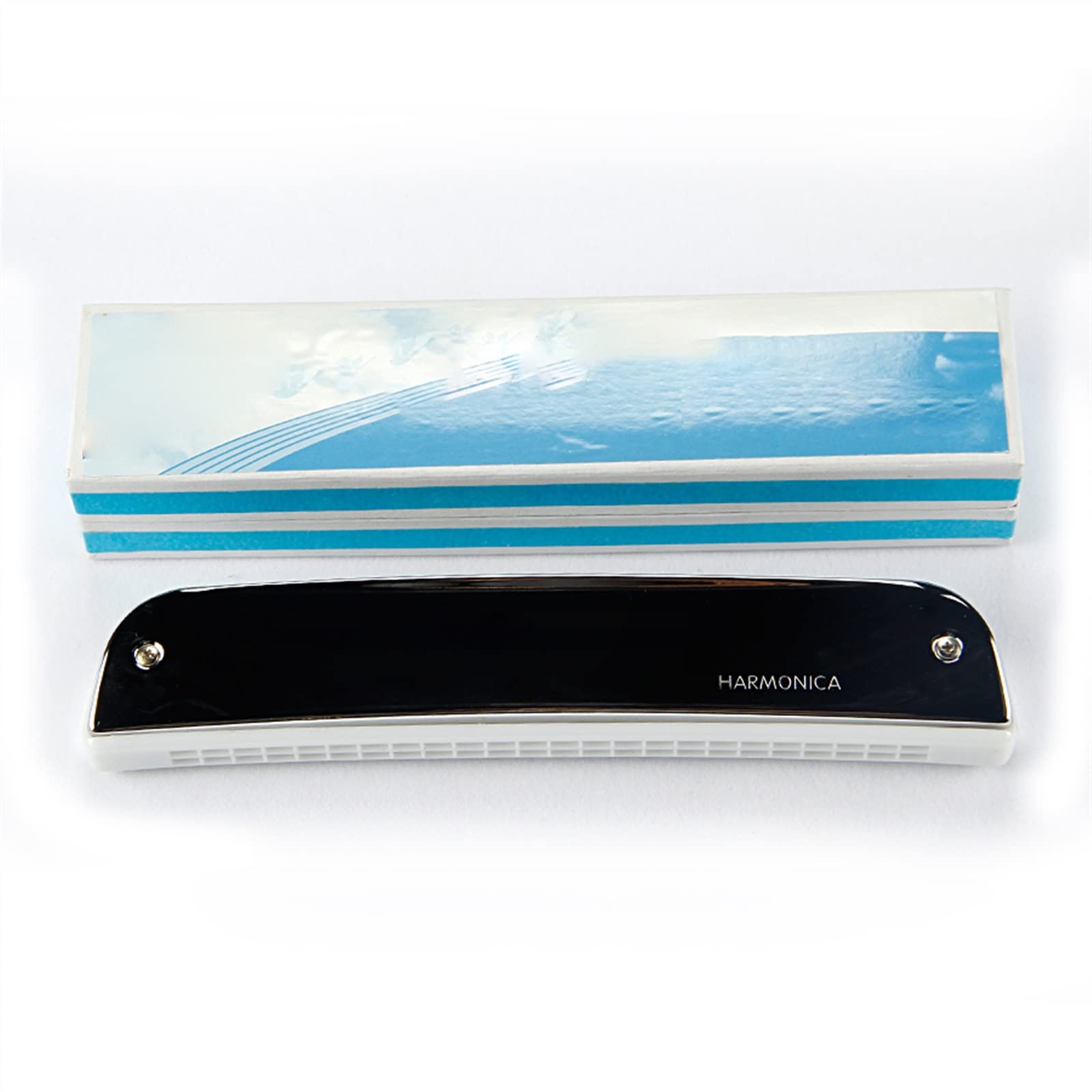 Standard Mundharmonikas Mundharmonika 24-Loch C-Ton Kupferplattenharmonika Musikinstrument Musikalisches Geschenk