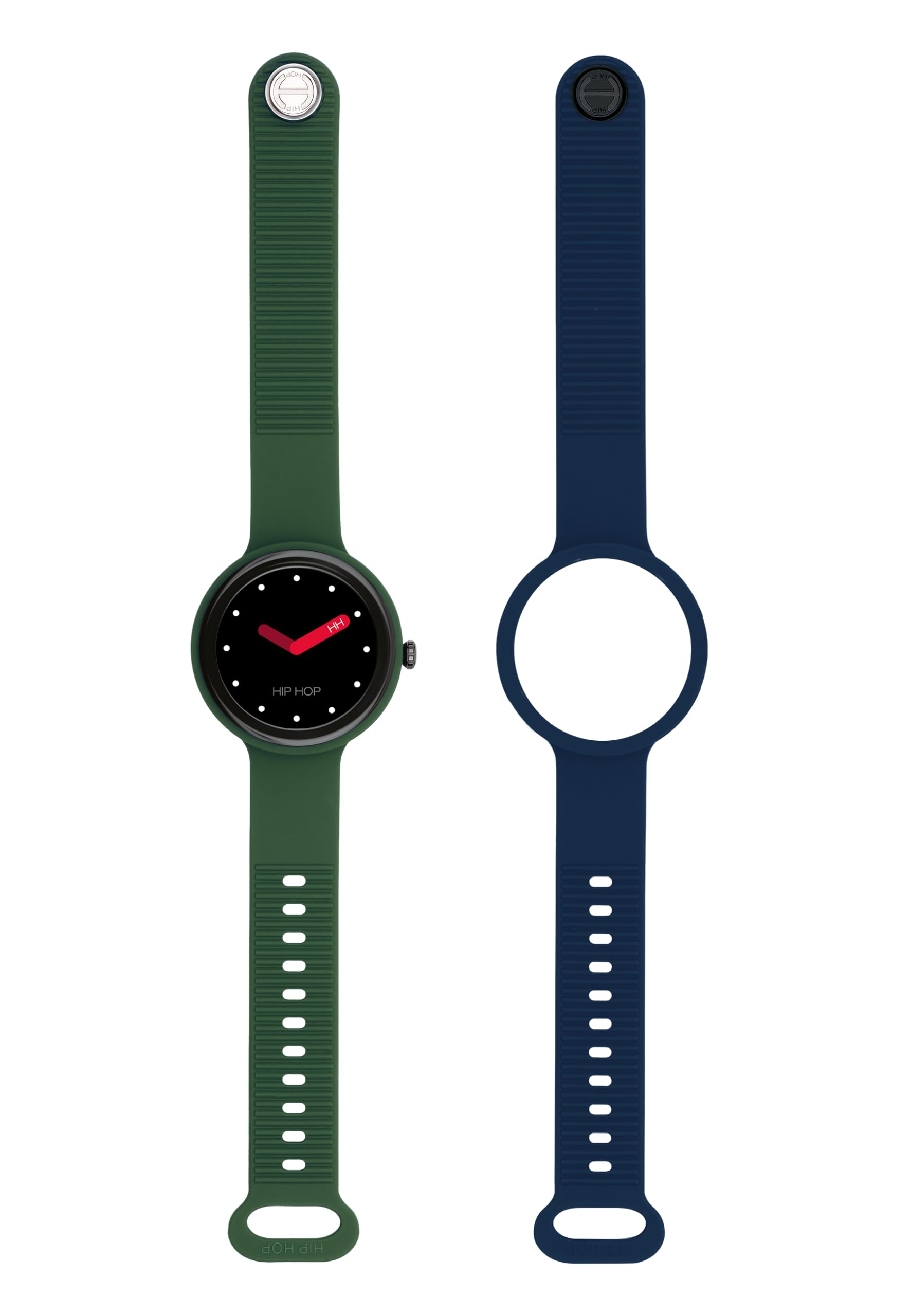HIP HOP, Hero.NEXT Smartwatch męski z 2 wymiennymi silikonowymi paskami, inteligentny zegarek z wyświetlaczem 1,09 cala, Bluetooth 5.0, funkcje zdrowotne i sportowe, kompatybilny z iOS i Androidem
