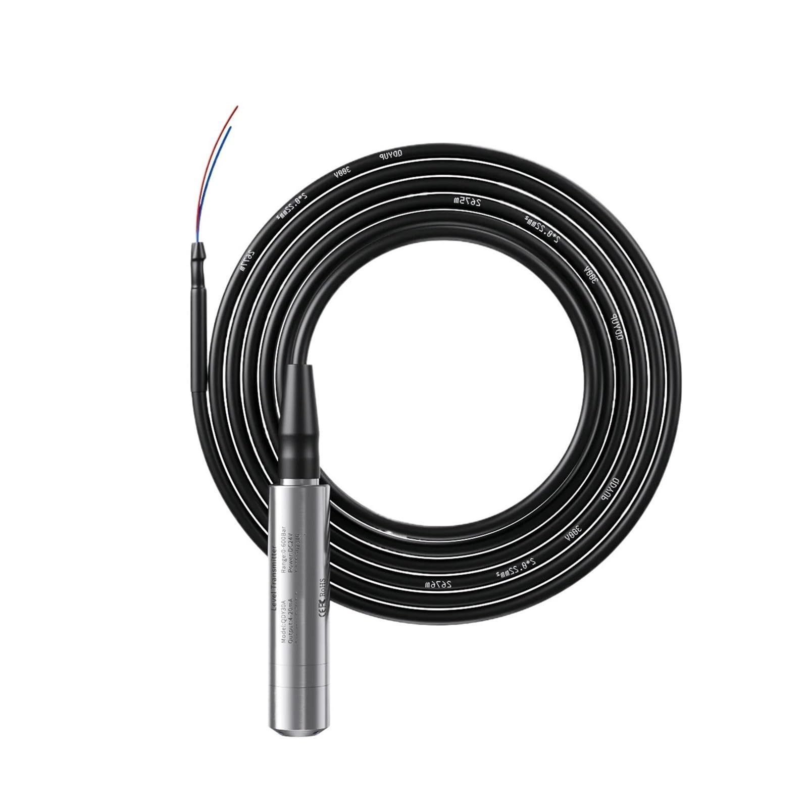 KACOME Level Transmitter DC24V DC12V DC5V Level Sensor 4-20mA 0-10V 0-5V Level Sensor 100M 110M 120M for Deep Wells(85m Range 85m Cable,0.5-4.5V)