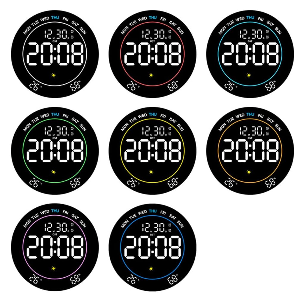 Orologio da parete digitale a LED con data e temperatura Orologio digitale
