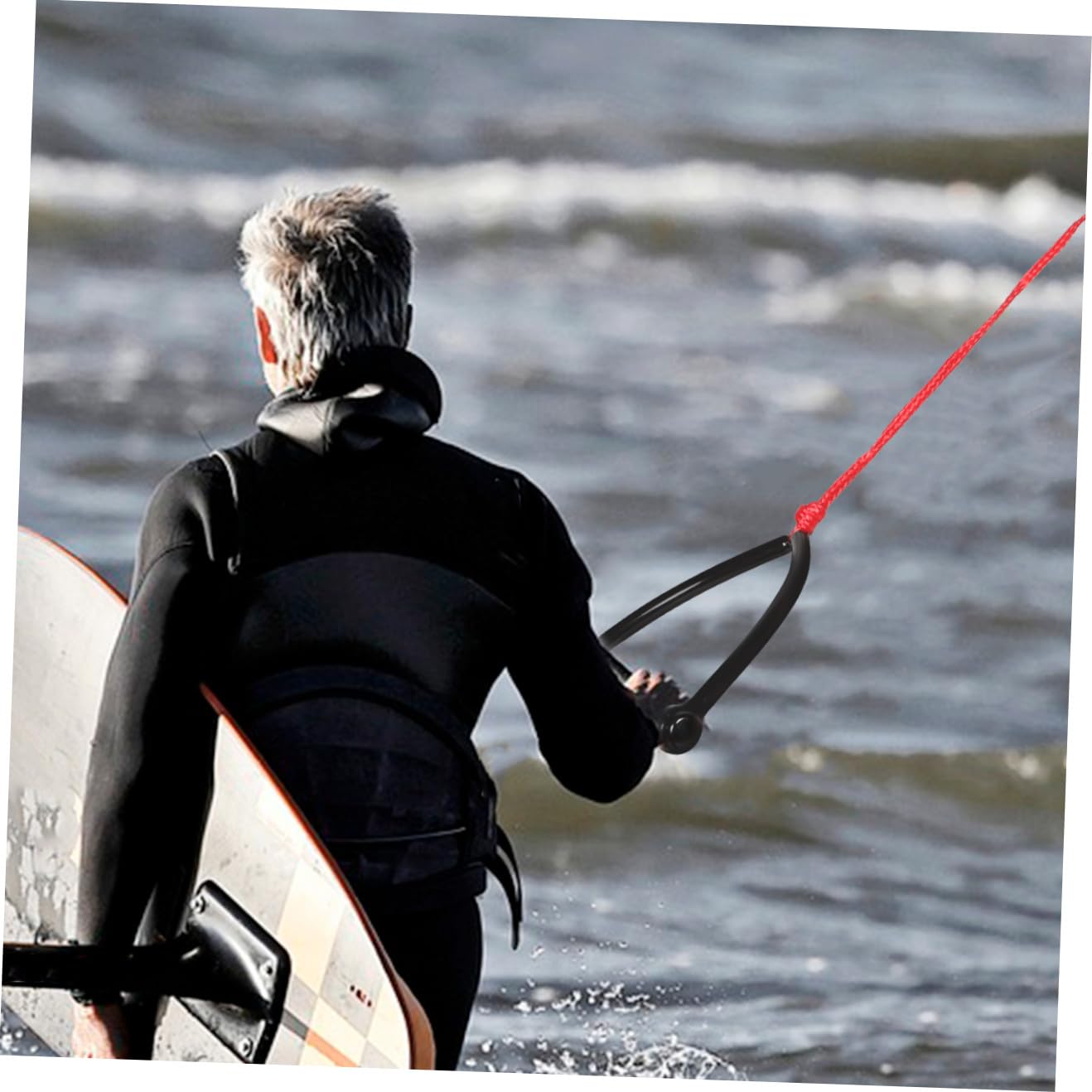 Alipis Corde de Remorquage pour Ski Nautique en PP Poignée Confortable et Résistance aux UV, pour Tubing et Planche à Genoux, Corde Rouge Résistante à l'usure