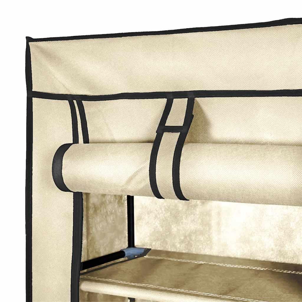 Armario de zapatos genérico de 8 niveles, 57 x 29 x 162 cm, funda no tejida con cremalleras, almacenamiento para 20 pares de zapatos, tejido ligero fácil de mover