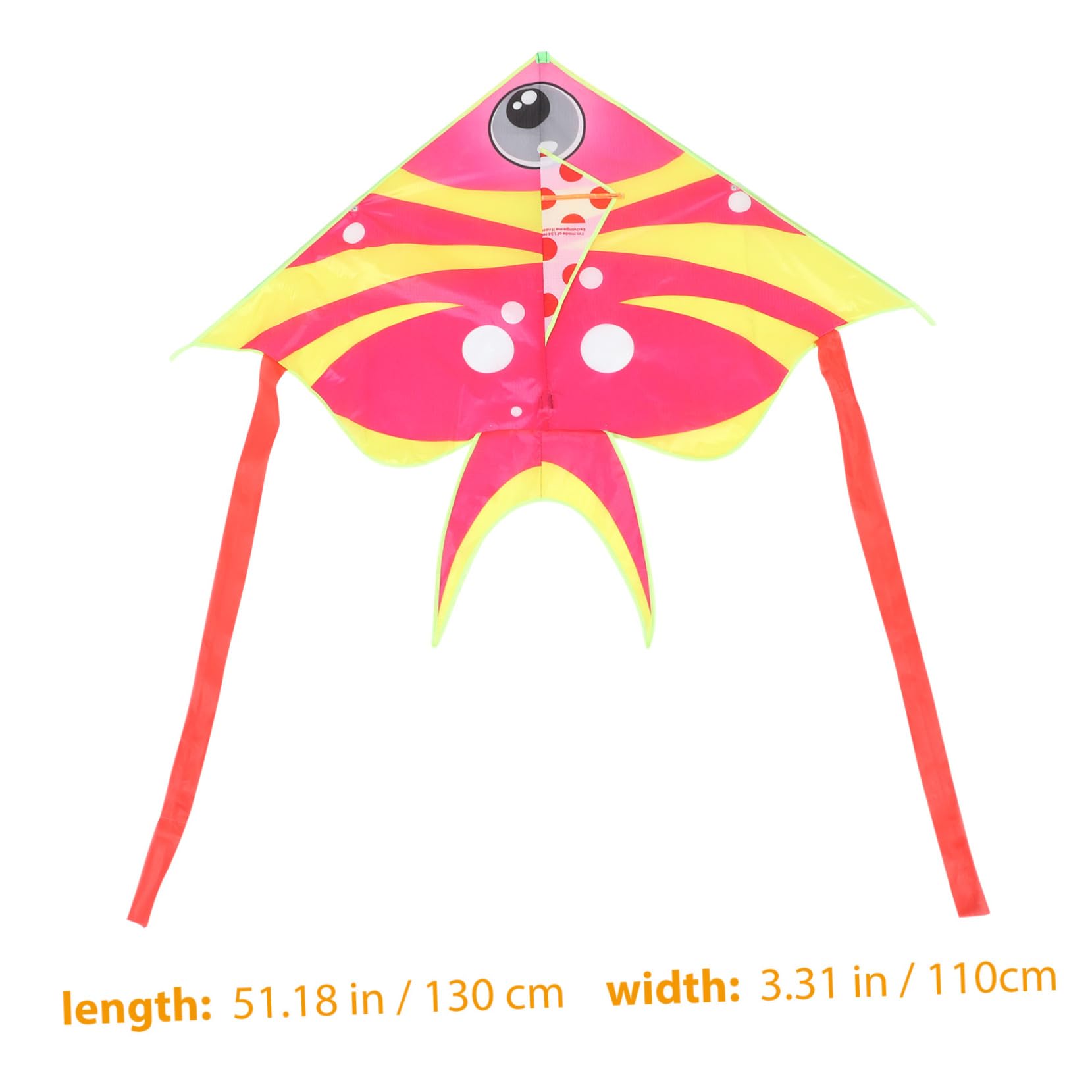 HEMOTON Beginner Kite for Boys and Girls Fish Kite Simple Flying Mechanism Lightweight Portable for Toddlers Boys Girls