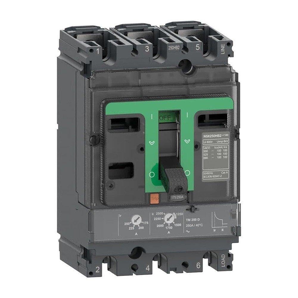 Utensili elettrici Interruttore Automatico Scatolato NSX250N 50kA CA 3P3D 250A TMD; C25N3TM250
