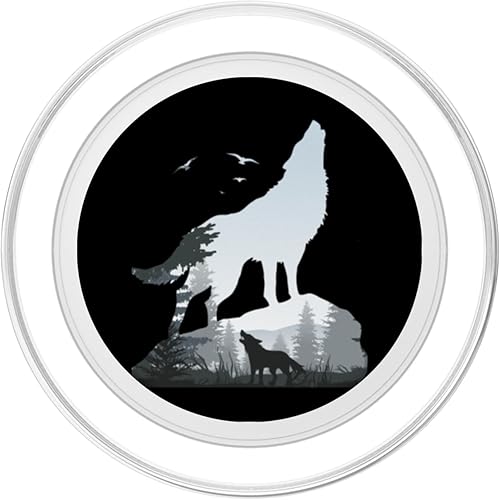 Miniatura 8 de Wilderness Mountains Nature Howling Wild Animal Wolf PopSockets PopGrip agarre intercambiable para teléfonos y tabletas