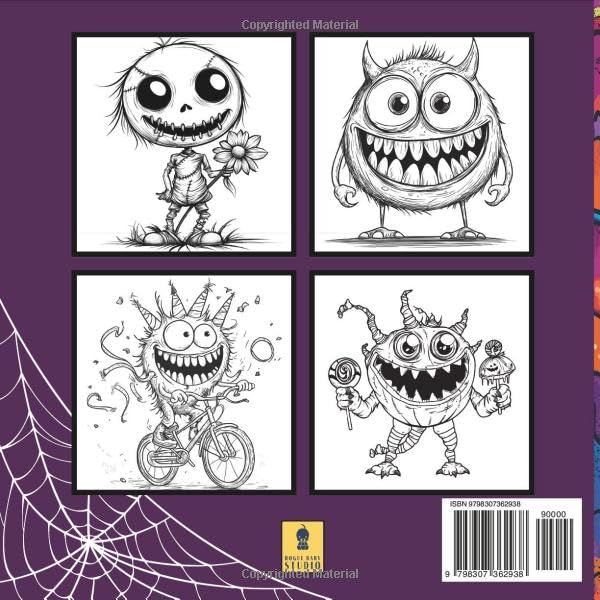 Monster Colouring: Monsters to Colour and Love: A Perfect Gift for Creative Kids aged 10 and under (The Big (little) Colouring Book) image 3