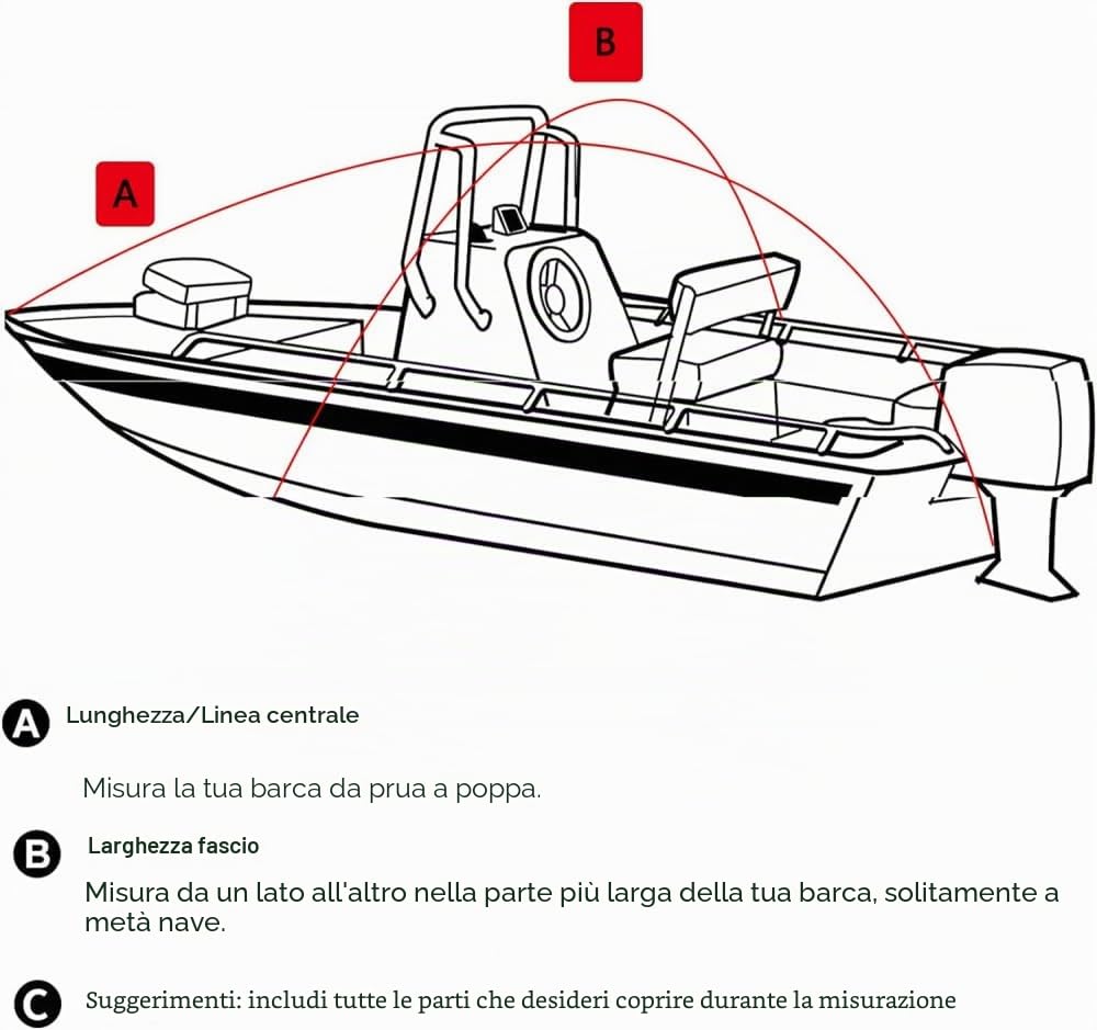Telo Copribarca Impermeabile,Telo Copribarca Ricovero Imbarcazione Impermeabile Tessuto Oxford 600D Copertura Per Barca Rimorchiabile Proteggere La Nave Da Lesioni-Grey Grigio||17~19ft(600cm*300cm)