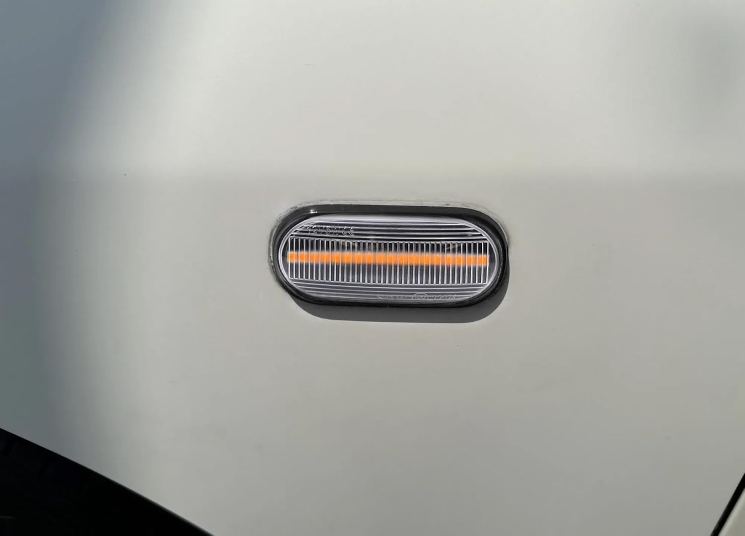 iJDMTOY Clear Lens Amber Full LED Fender Side Marker Light Kit Compatible With JDM Spec Honda/Acura RSX Integra Civic EP3 Replace OEM Amber Sidemarker Lamps