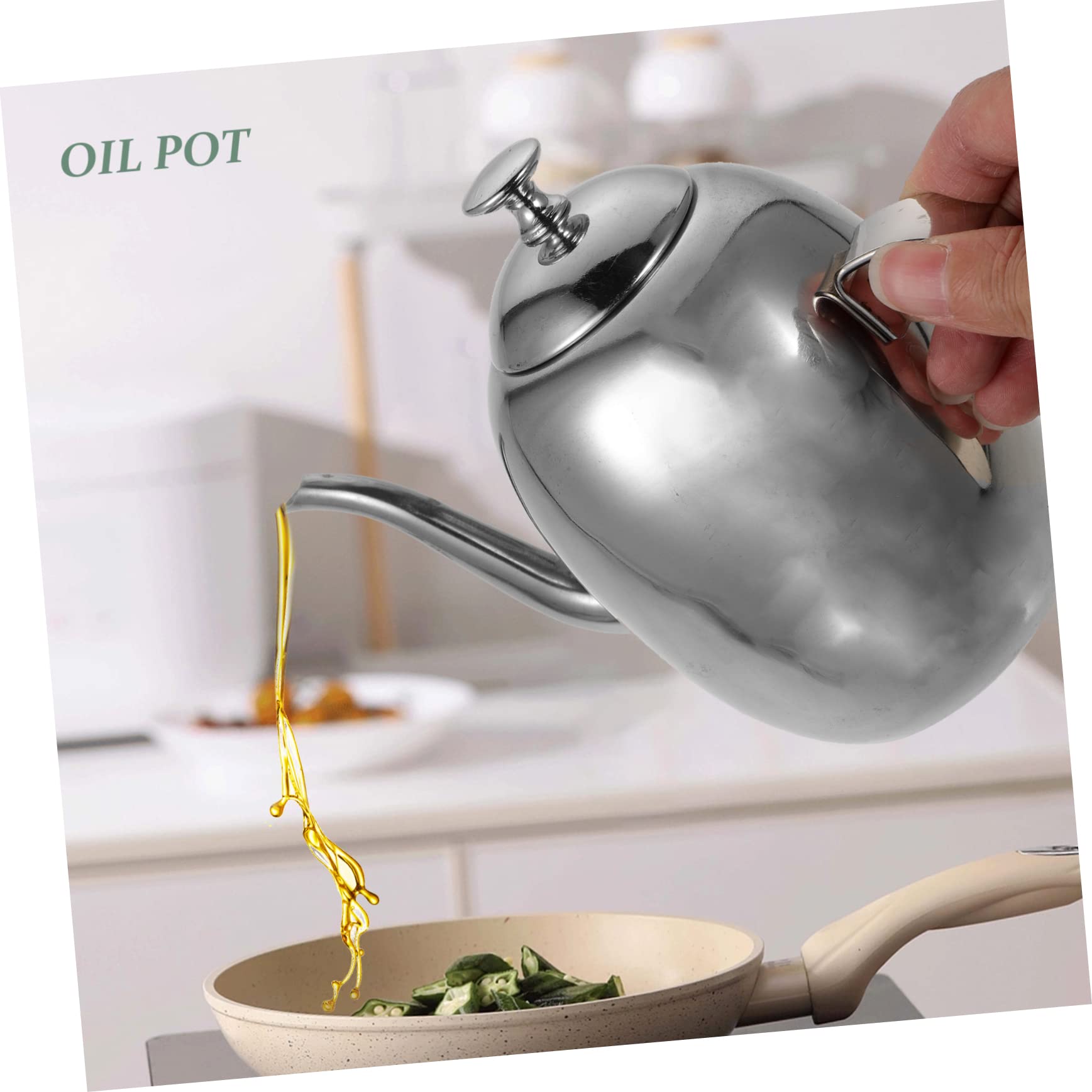 IMIKEYA 5 Piezas Olla De Aceite De Acero Inoxidable Jarra Separadora De