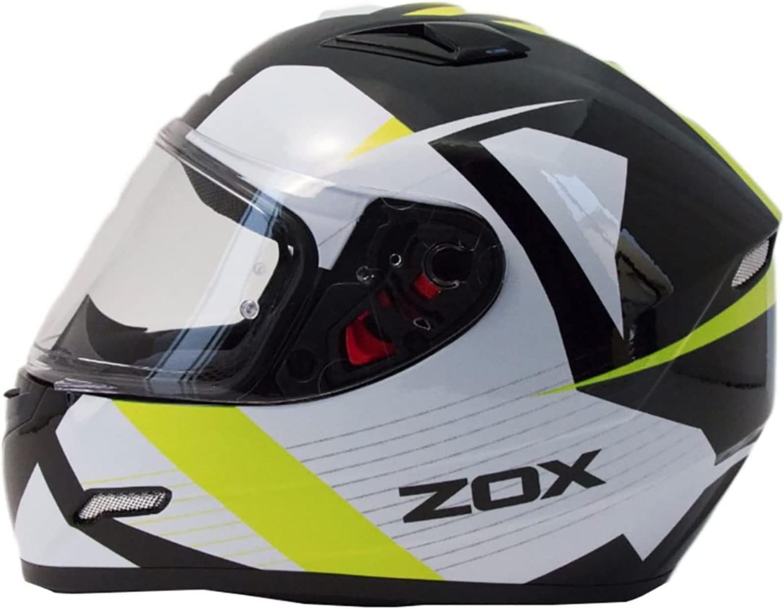 Zox Galaxy Ray Adult Street Motorcycle Helmet - Hi-Viz Yellow / Medium