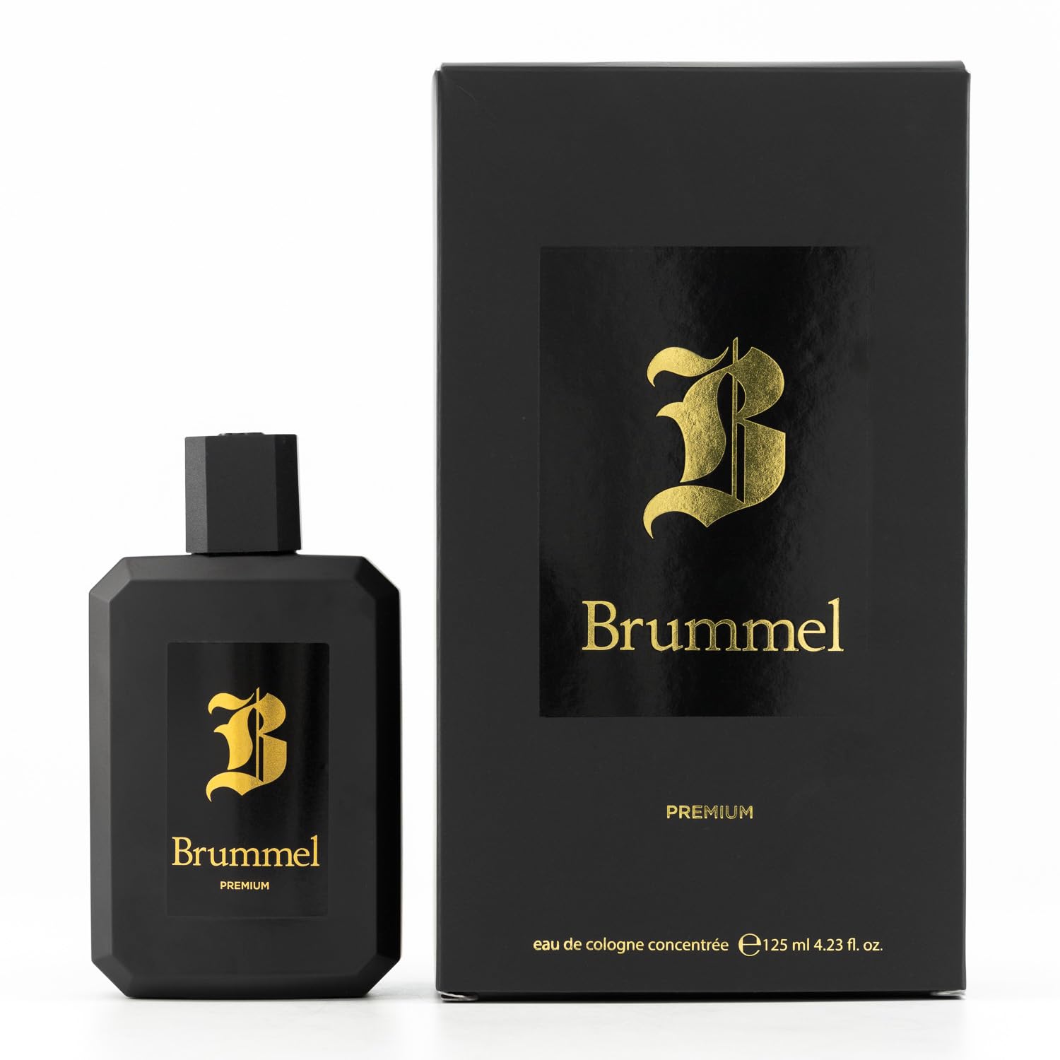 BRUMMEL - Premium 125 ml, Eau de Toilette Masculina, Agua de Colonia Hombre, Perfume Elegante y Sofisticado, Aroma Amaderado, Fragancia Fresca de Larga Duración