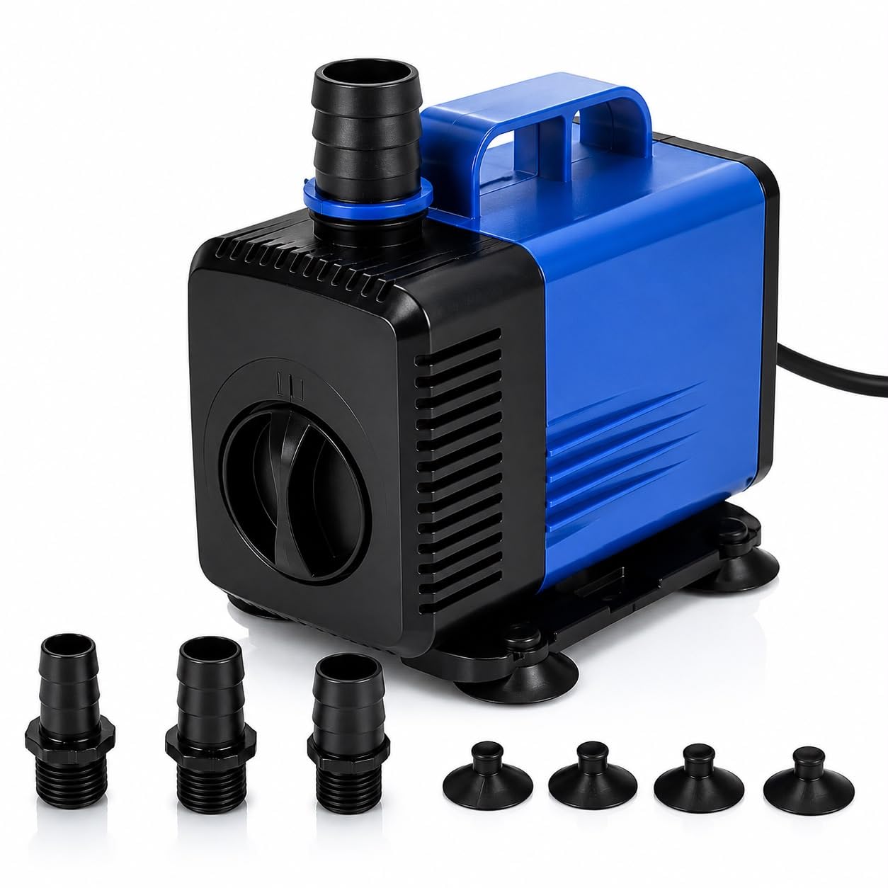 Submersible Fountain Pump 60W with Adjustable Flow Knob, 3000 L/Hr | 8-9 Ft Head, 3 Interchangeable Nozzles, Quiet & Energy Efficient, For Aquarium & Pond, Hydroponics Use-image-15