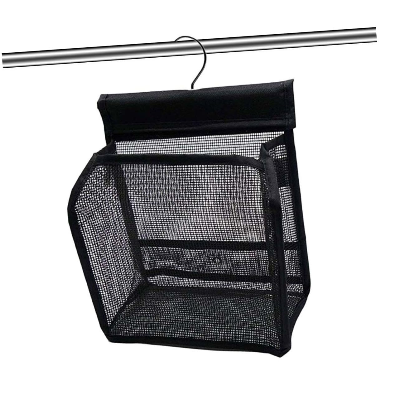 LIFKOME Set di 3 Ceste Portaoggetti Nero in Pvc per Doccia Sezione Interna Profonda, Organizer Bagno da Appendere per Accessori da Viaggio e Uso Quotidiano