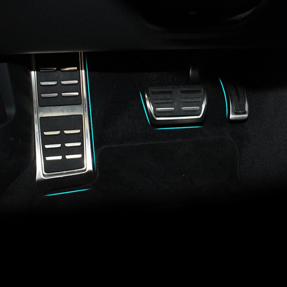 9 moon Professional Car Fittings Accelerator Brake Rest Set at Brake Clutch Pad Pedal Fit for 2009 2010 2011 2012 2013 Audi A4 Q5 A5 A4L A7 Quattro OEM Original Factory Style