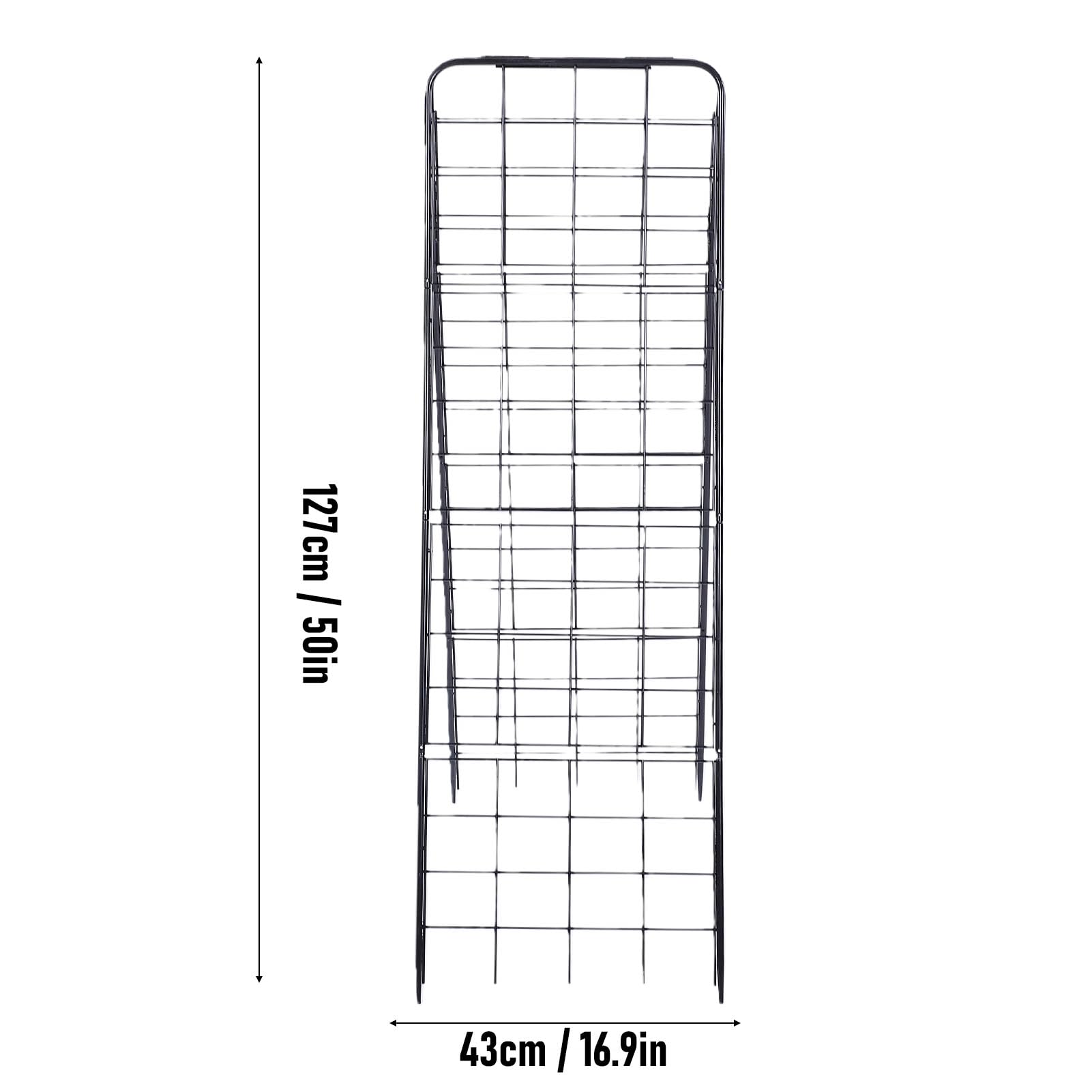 Marhynchus Rama Wsporcza dla Roślin w Kształcie Litery A Żelazna Rama dla Pomidorów z Regulowanym Kątem 127 X 43 Cm Wspornik z Siatki Stalowej Ogórków Fasola Podwyższone Grządki Ogrody Przydomowe