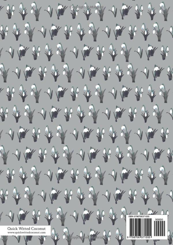 Snowdrop Notebook - Lined Pages - A4 - Premium: (Grey Edition) Fun notebook 192 lined pages (A4 / 8.27x11.69 inches / 21x29.7cm) - Image 2