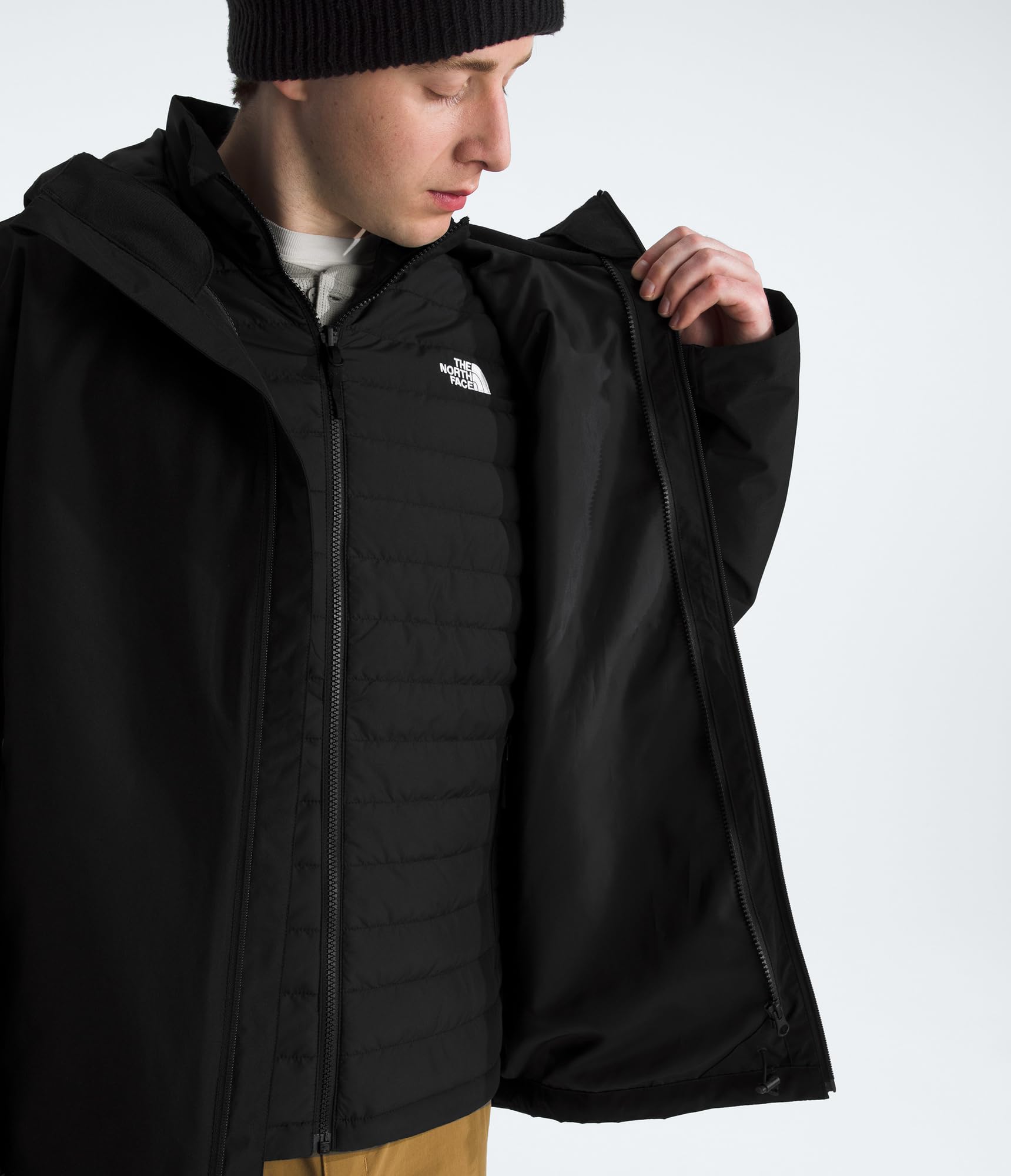 THE NORTH FACE Giacca da Uomo 3 in 1 con Cappuccio Carto Mono Triclimate Nera Codice NF0A8D1SJK3