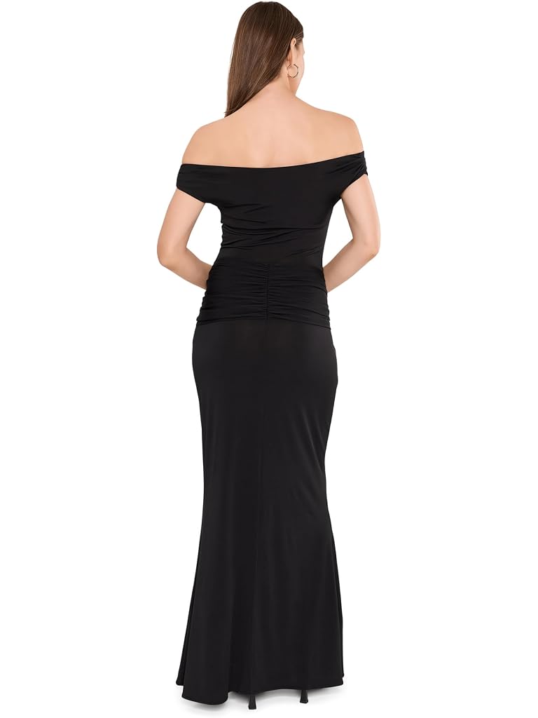 Black Show Me Your Mumu Winona Wrap Maxi Dress