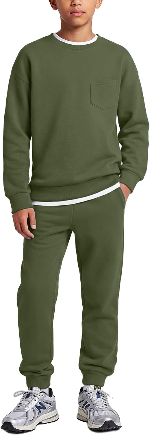 Arshiner Boys Clothes 2 Piece Fashion Fall Outfits Oversize Sweatsuit Sets