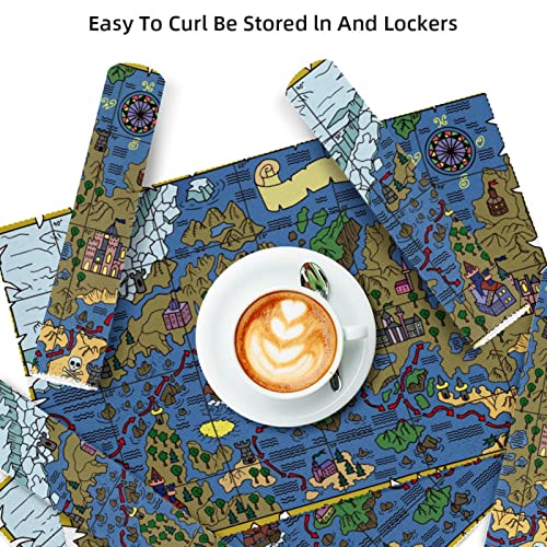 Sets de table carte nautique bleu lavable et résistant à la chaleur - 4