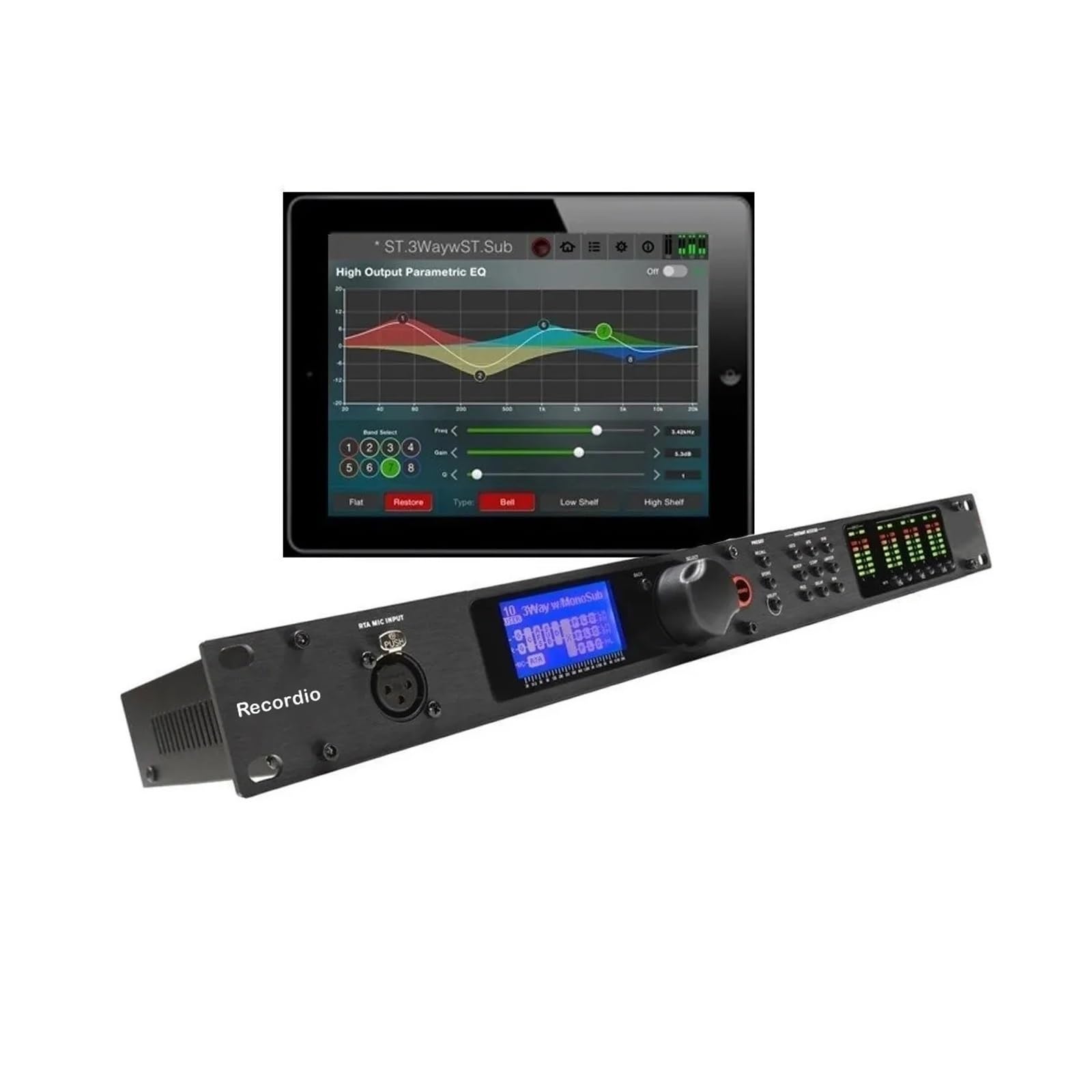 Processore Audio Digitale GAX-PA2PLUS Processore Di Effetti Crossover Avanzato Da Palco Professionale 2 Ingressi 6 Uscite