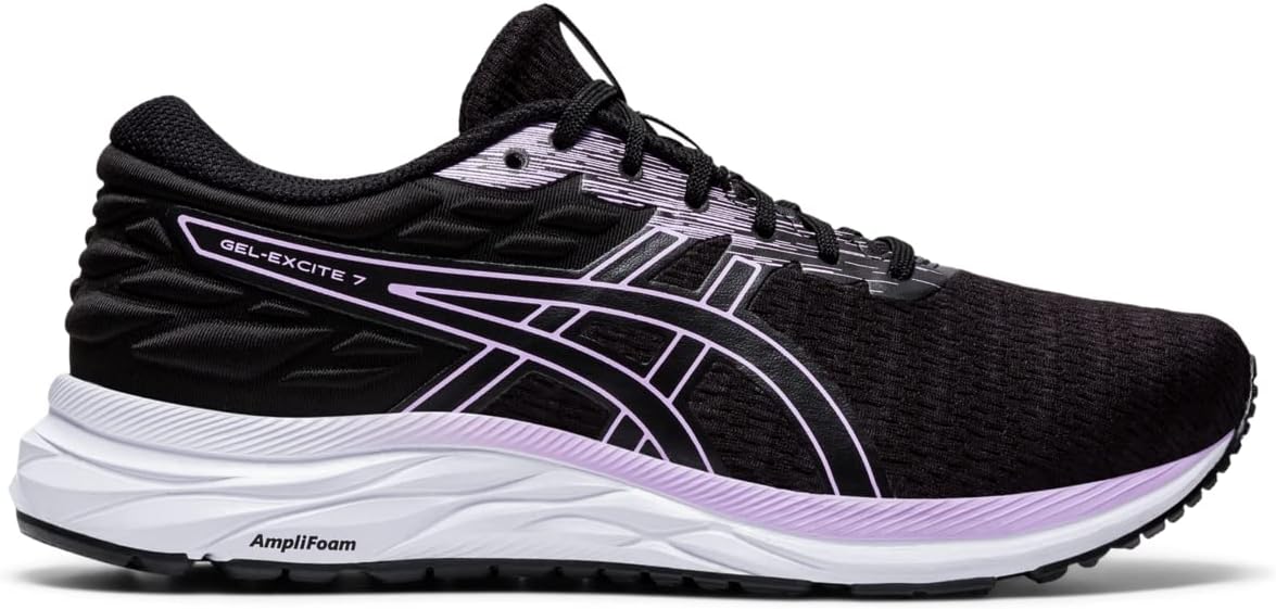 ASICS Women's Gel-Excite 7 Twist Running Shoe 10.5 Black/Lilac Tech